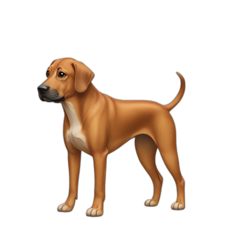 Dog Canine Rhodesian Rigdeback Full-height emoji