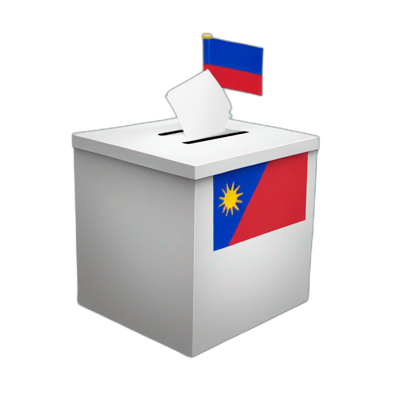 election ballot box with Philippine flag emoji
