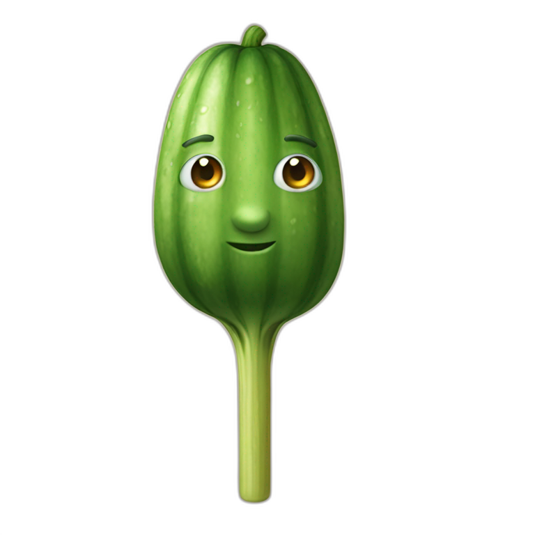 Garry Potter with cucumber as magic wand emoji
