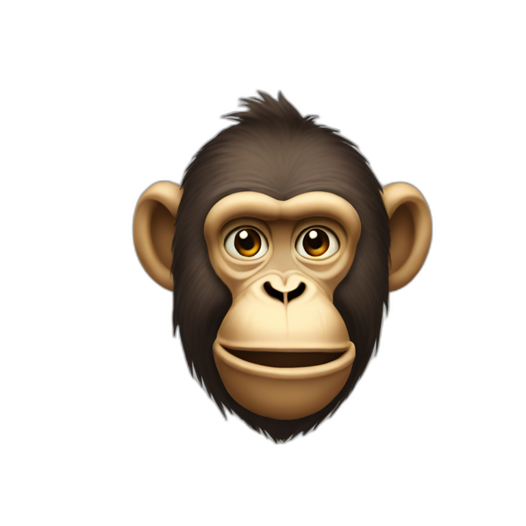 Giga Chad meme Monkey emoji