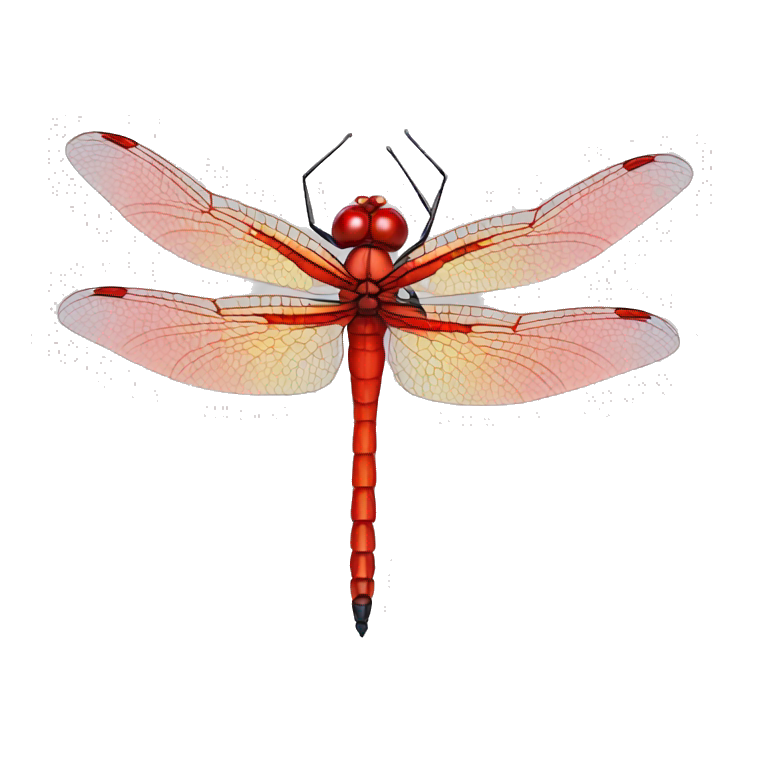 Red dragonfly emoji