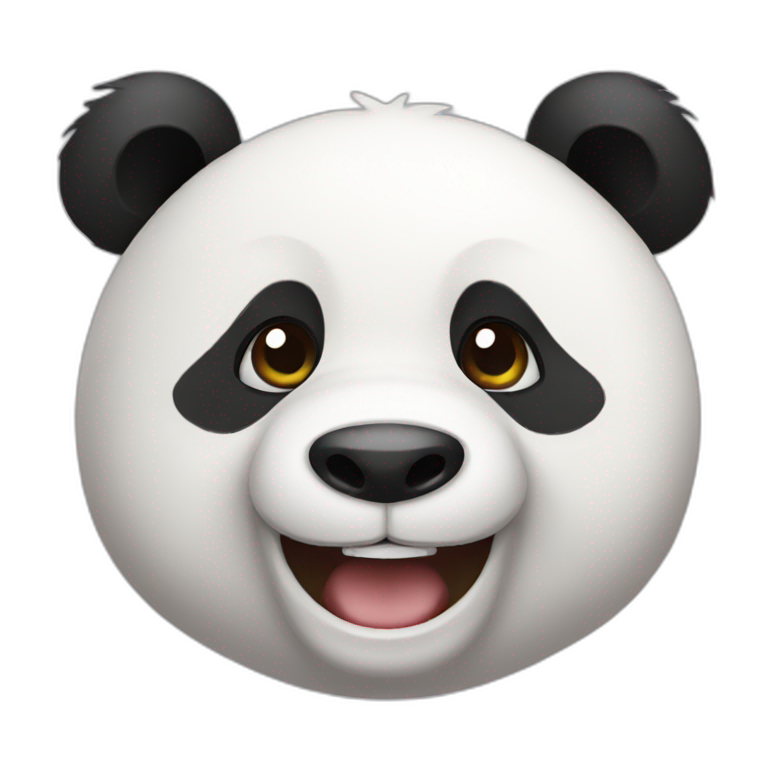 Happy panda emoji
