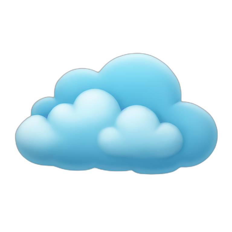 sky blue cloud emoji