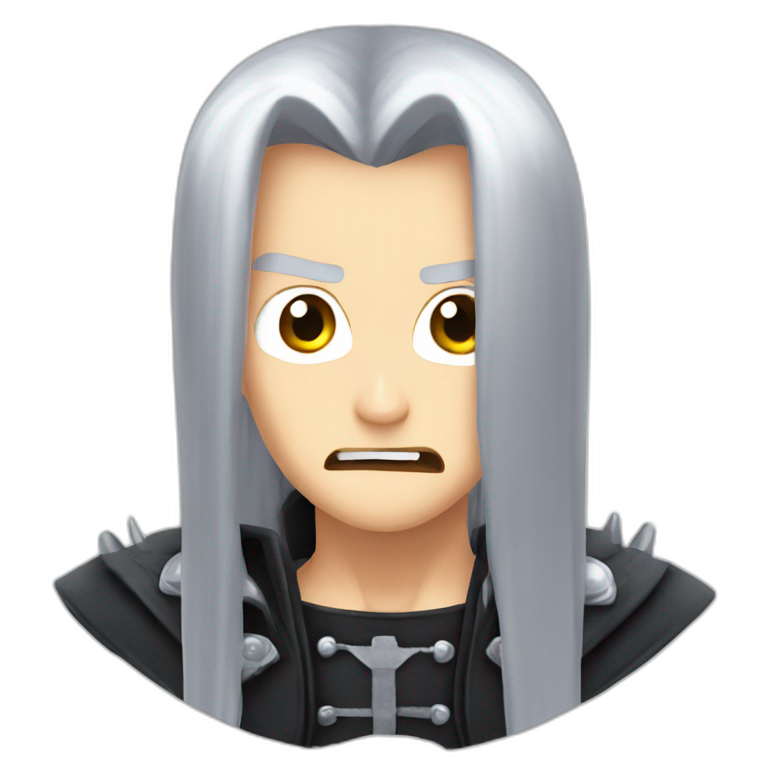 Shocked Sephiroth emoji