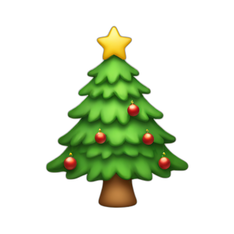 cute christmas tree emoji