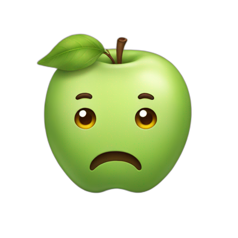 Cute Apple emoji