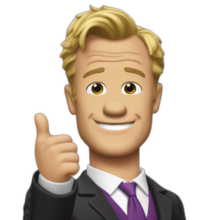 barney stinson thumb up emoji