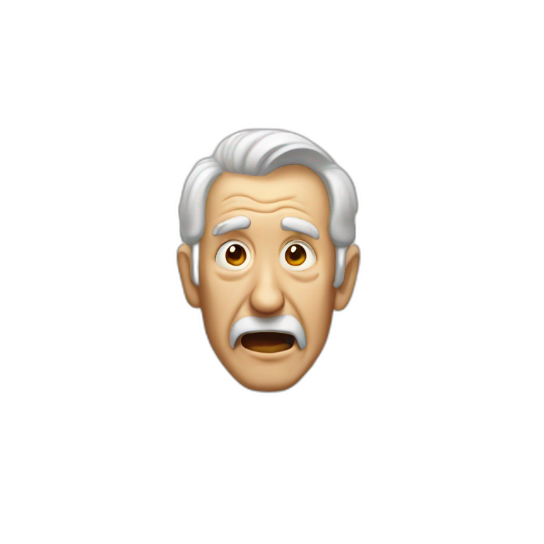 old man yells at unicode emoji