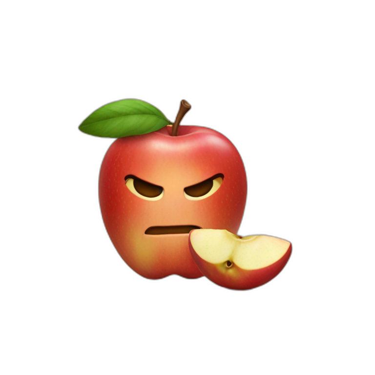Manzana y la palabra yosi emoji