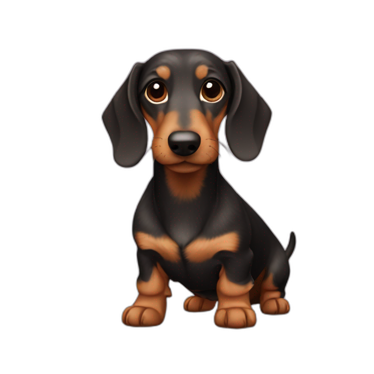Wire haired dachshund emoji