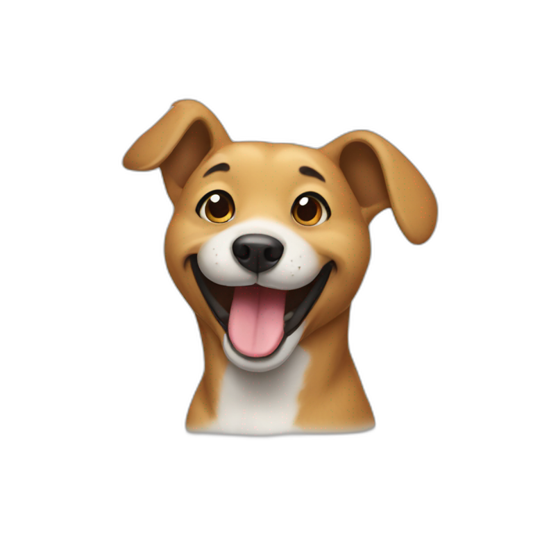 dog smiling emoji