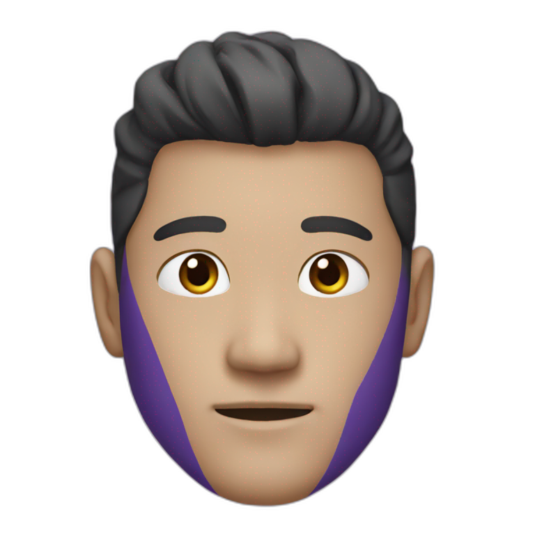 Tanaka's face turned purple emoji