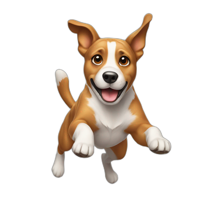 jumping-dog emoji