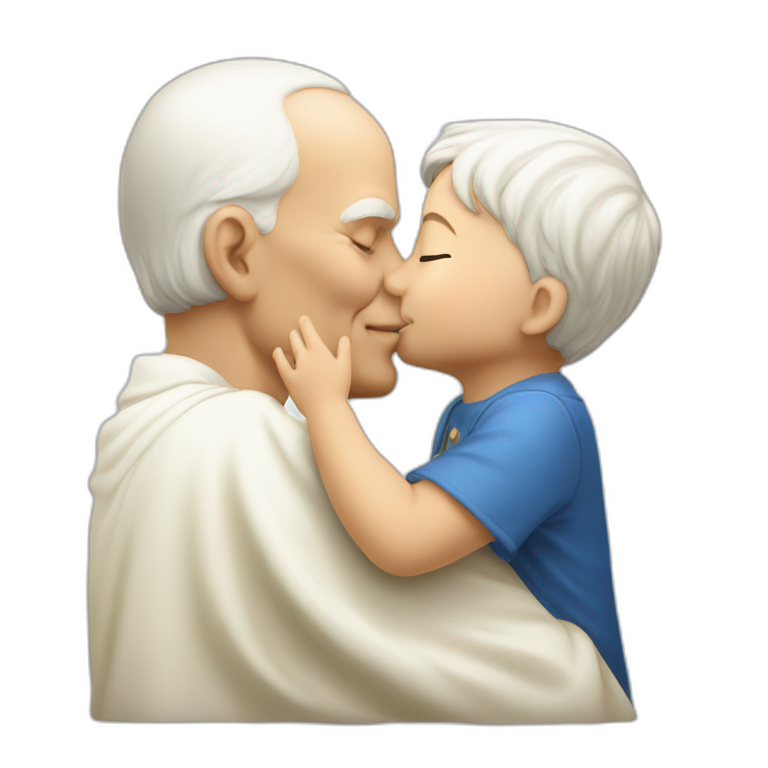 John-paul-II-kissing-child emoji