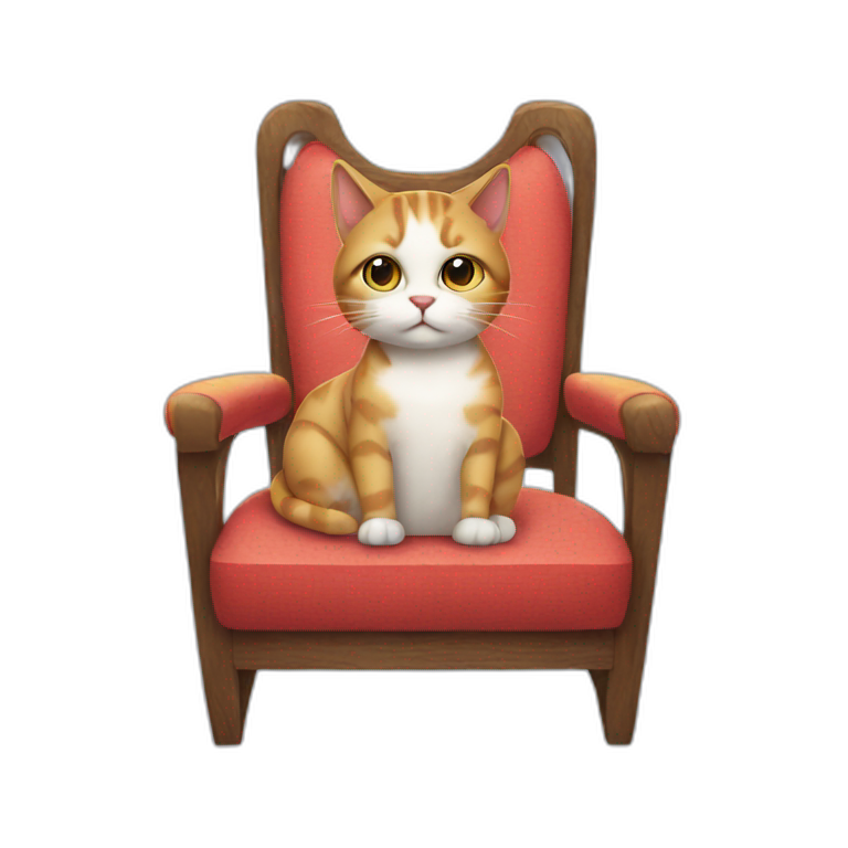 Cat-on-chair emoji