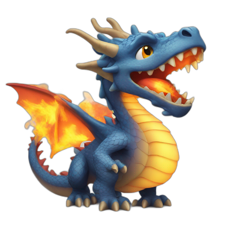 Dragon Breathing Fire emoji
