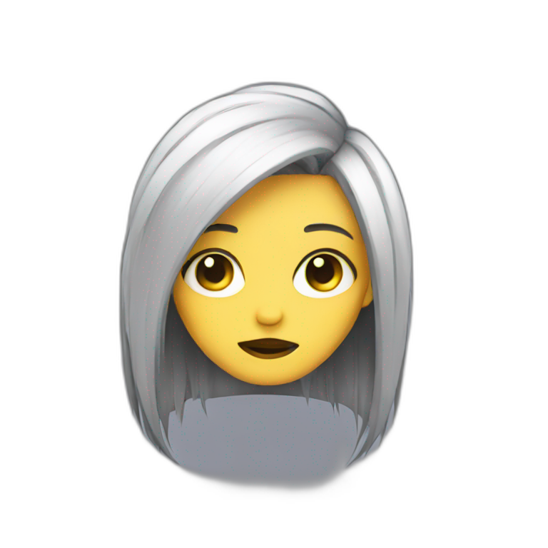 An emo girl emoji