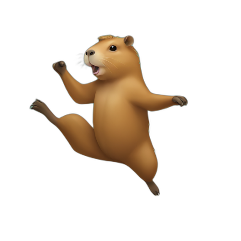 Capybara dancing emoji