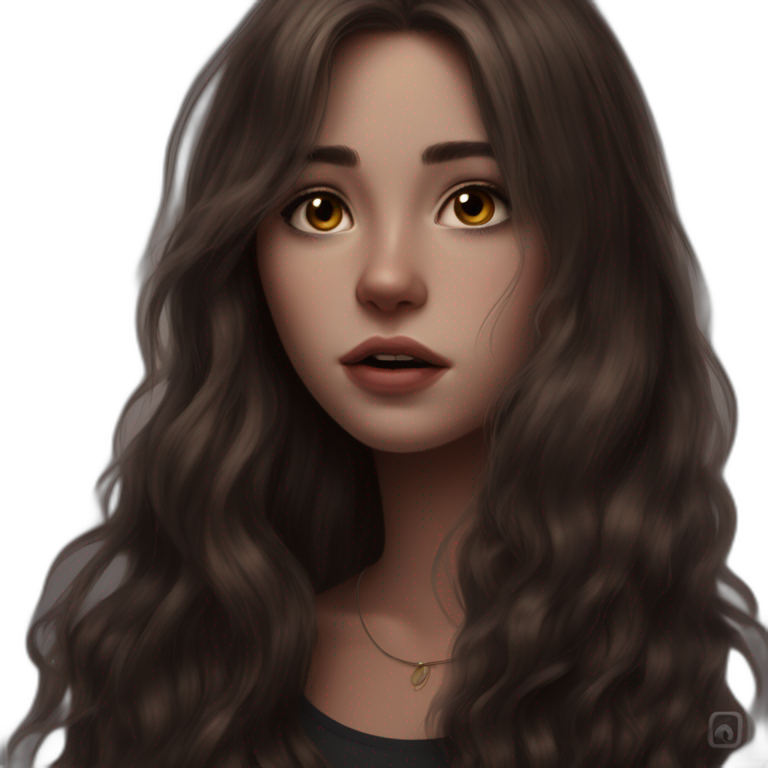 mysterious girl portrait portrait emoji