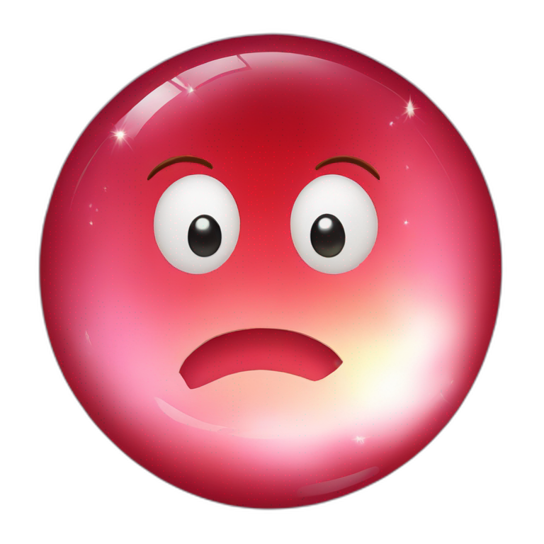 red crystal ball emoji
