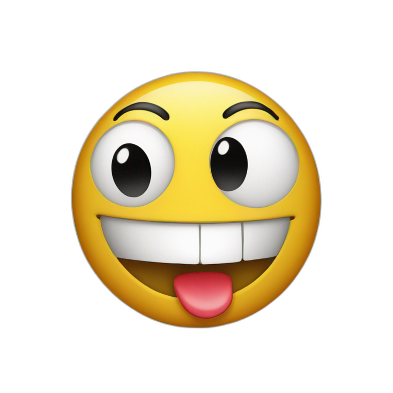 smiley face in surprise emoji