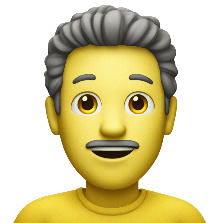 yellow man with raised hand emoji