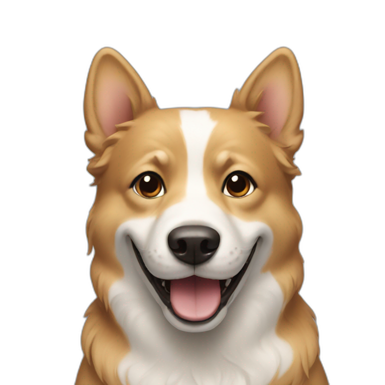 Smiling dog emoji