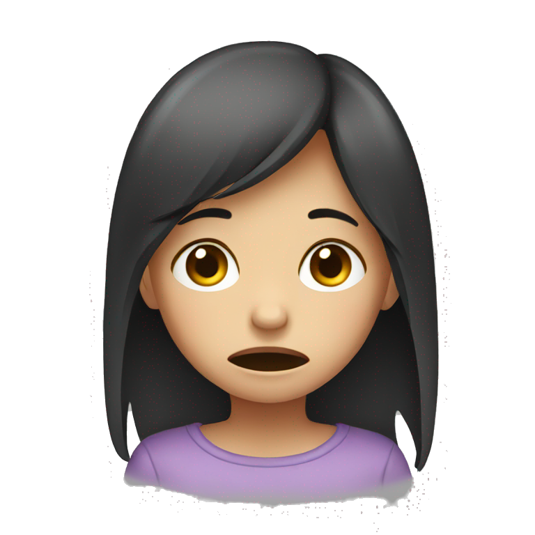 crying girl emoji