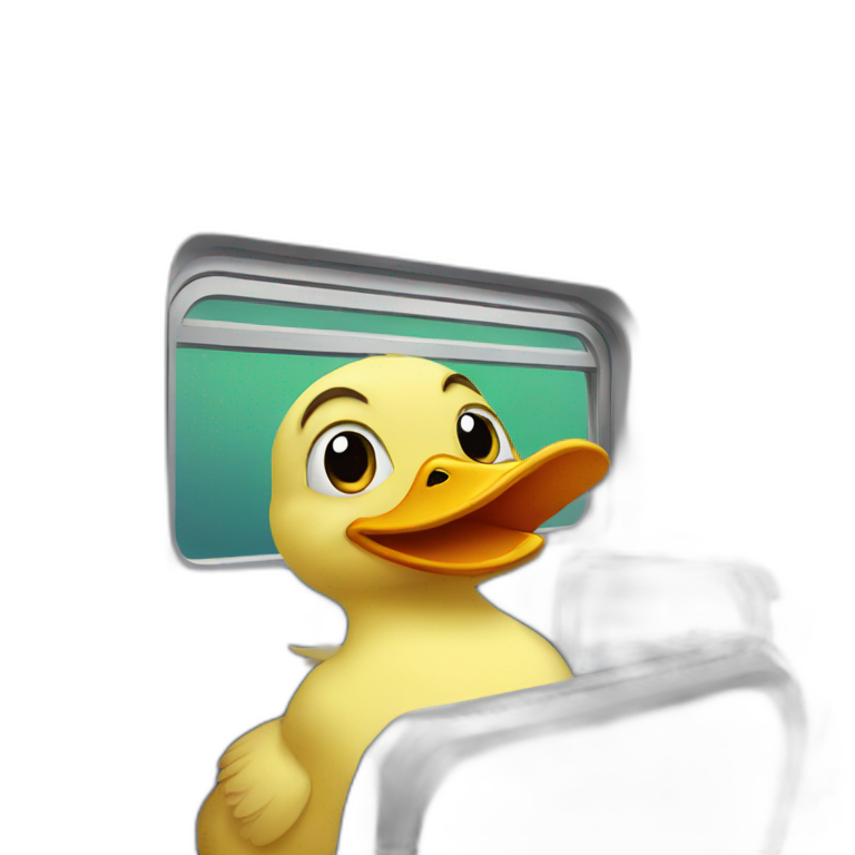 duck on train emoji