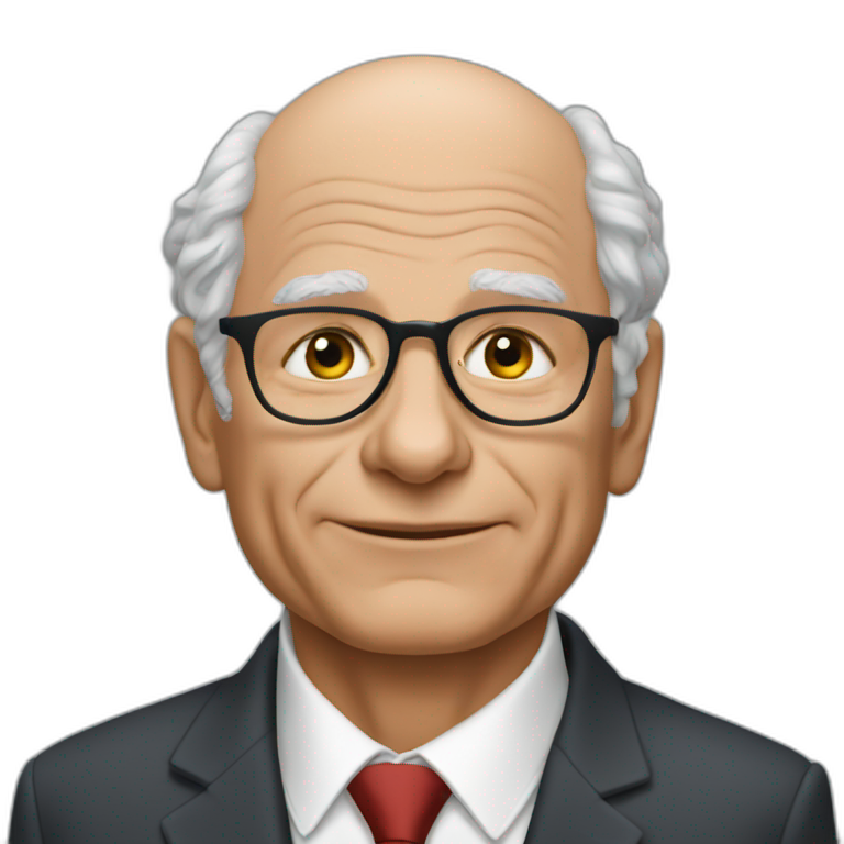  Daniel Kahneman con traje emoji