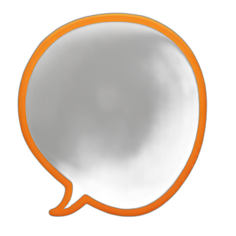 orange speech bubble emoji