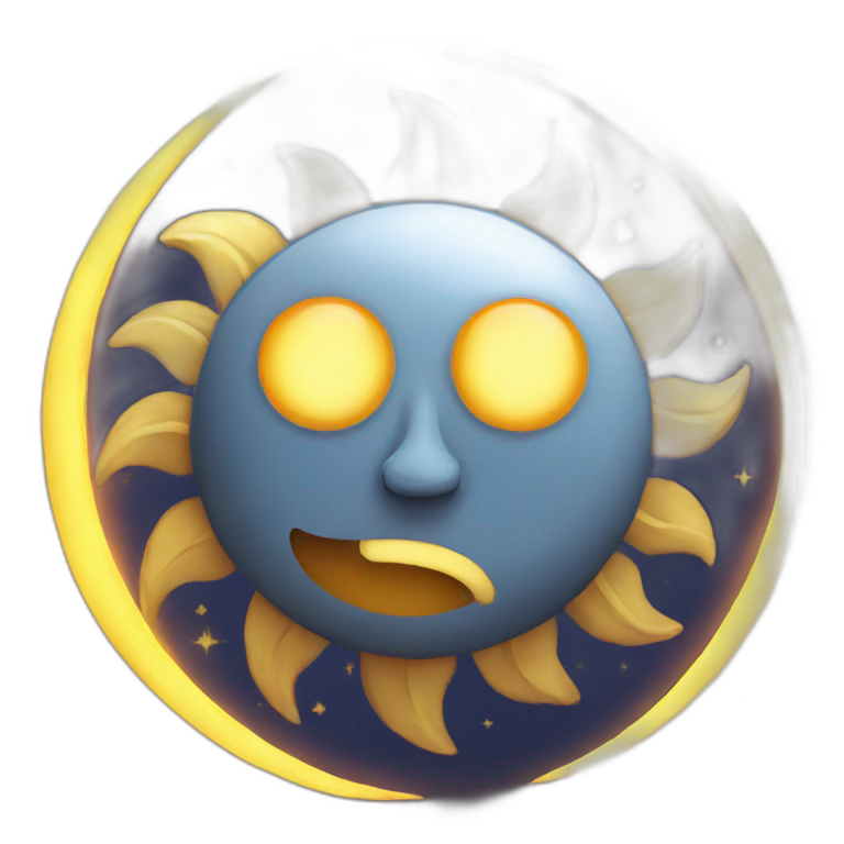sun and moon  emoji