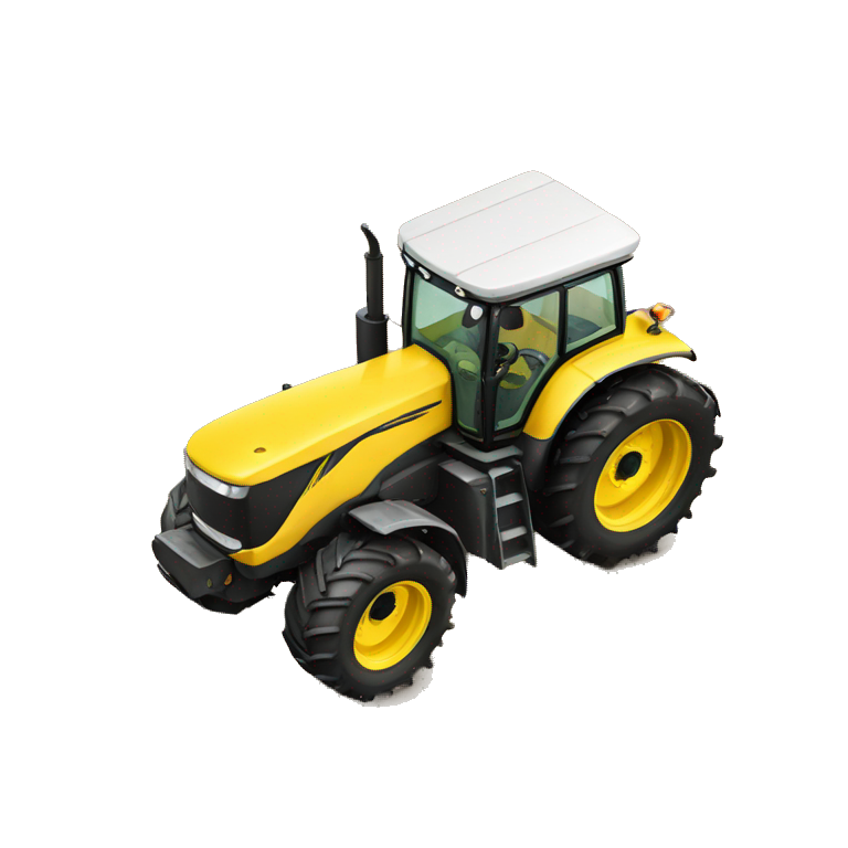Tractor amarillo emoji