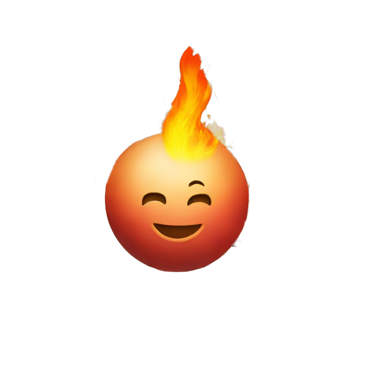 ball of fire flying through the air emoji