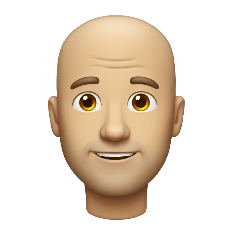 balding man emoji