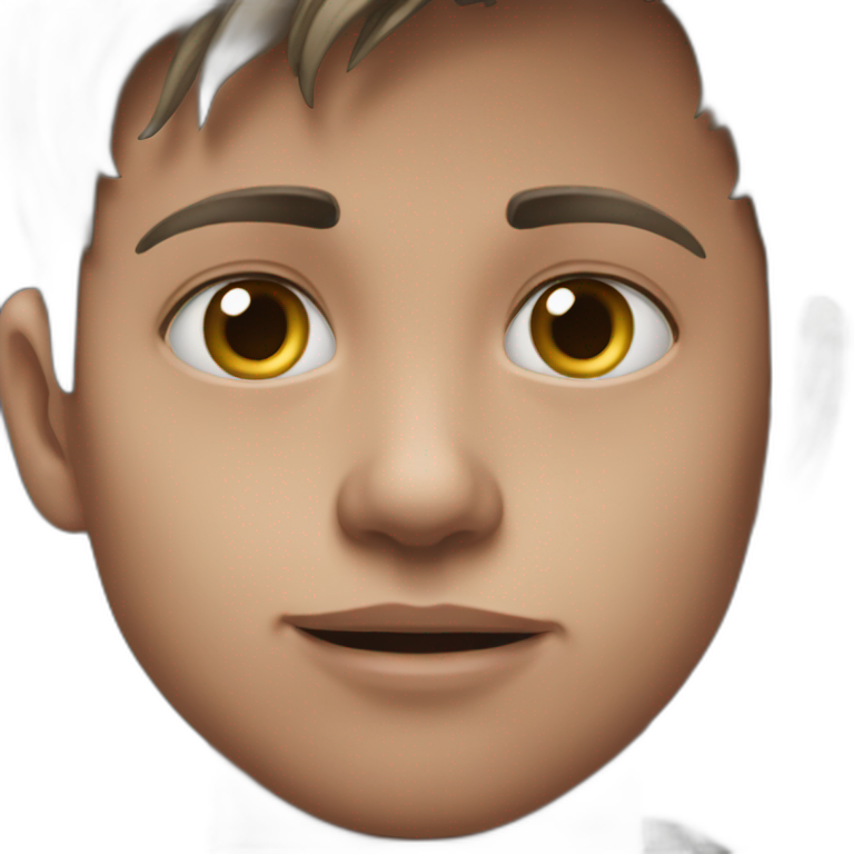 serene boy portrait emoji