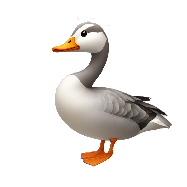 Goose with a bow emoji