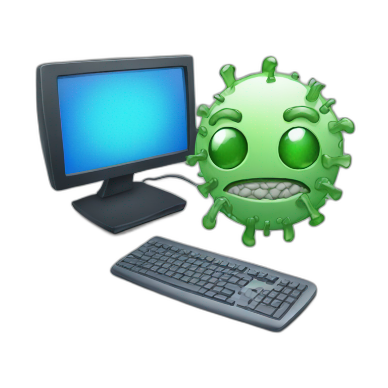 computer-virus emoji