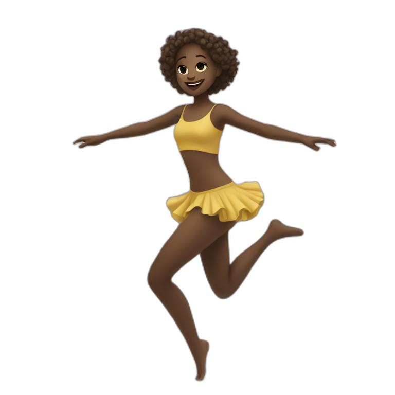 Girl dancing on the sea  emoji