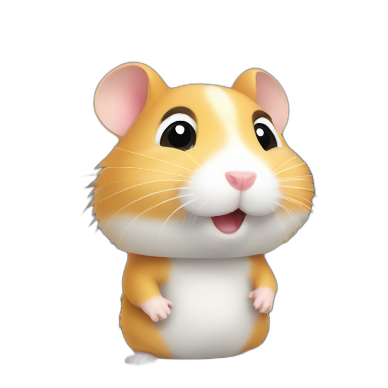 hamster doing live stream emoji