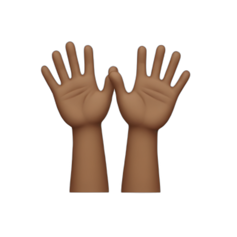 Two Raising hands emoji