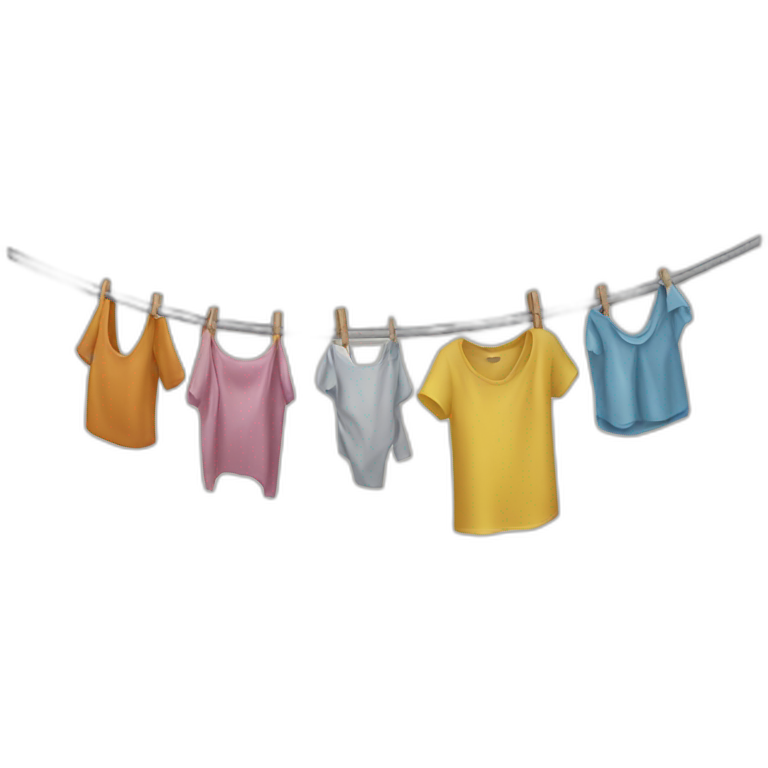 folding clothes line  emoji