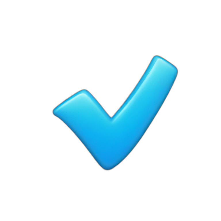 blue verified checkmark emoji