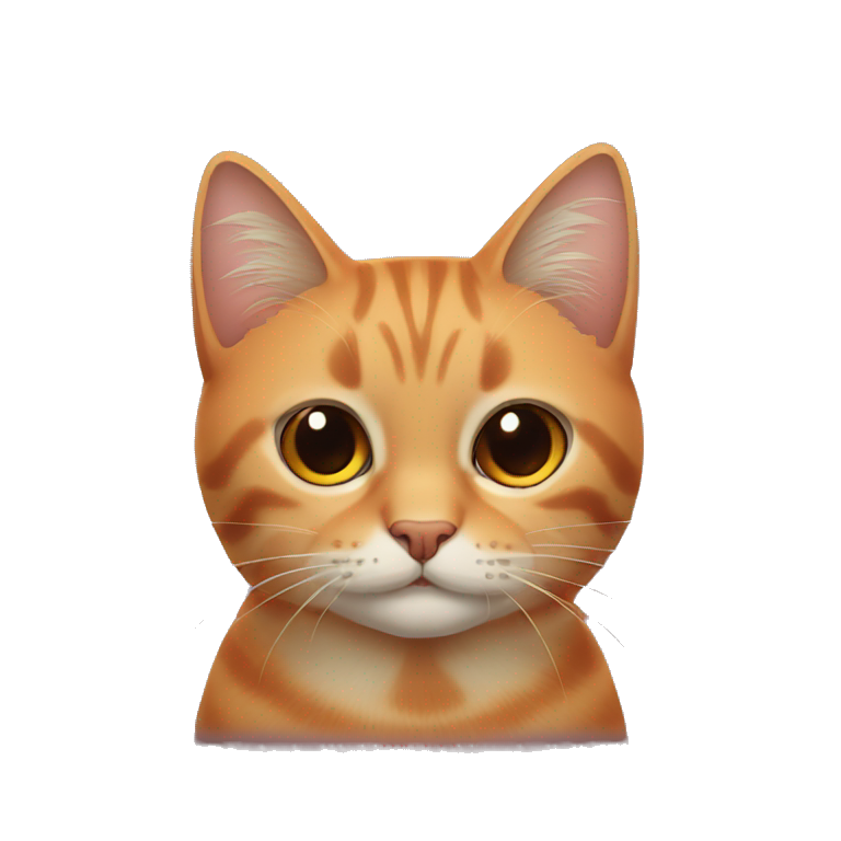 gato naranja gordo emoji