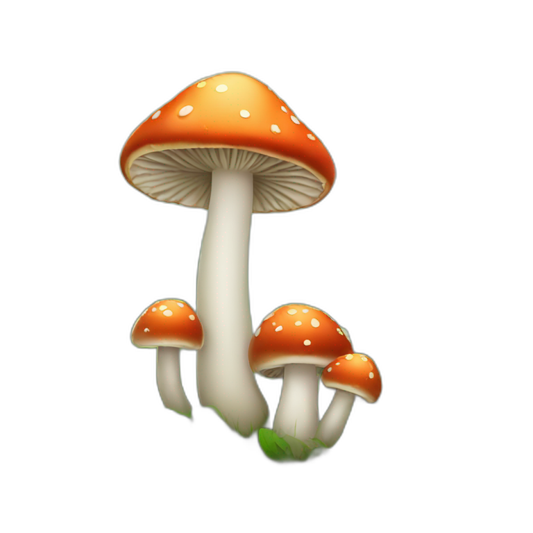 Mushrooms in forest emoji