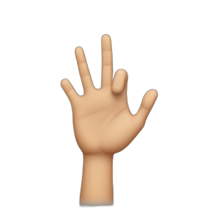 Slapping hand gesture emoji