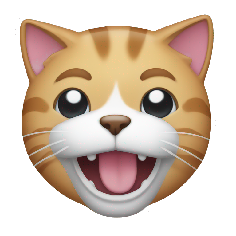 Cat face slap emoji