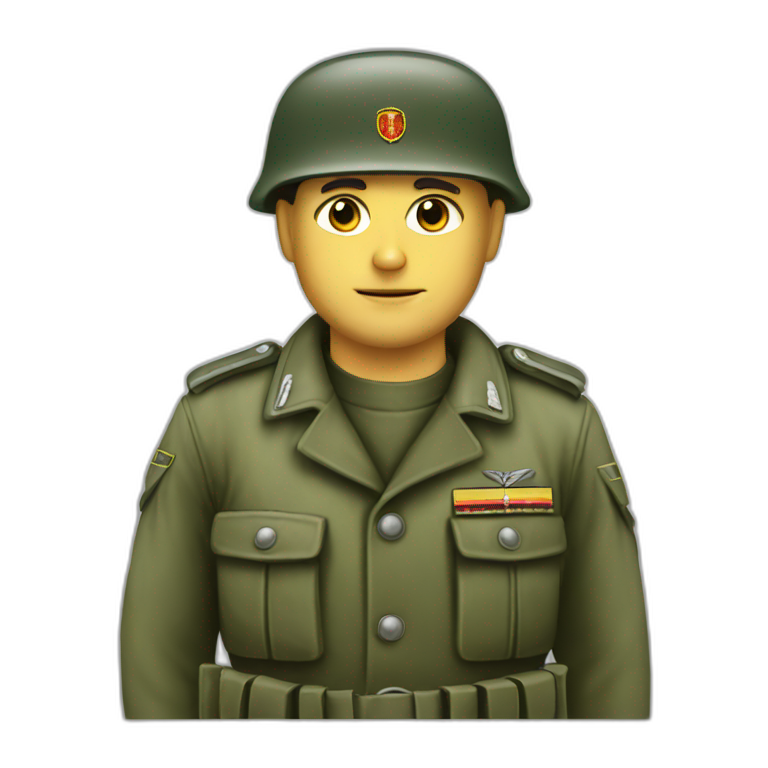 East Germany soldier emoji