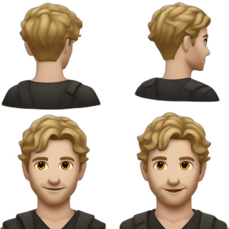 Klaus mikaelson short haircut realistic detailed emoji