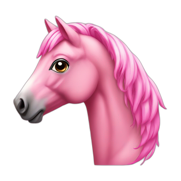 Pink horse emoji